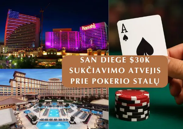 San Diege vyrai apkaltinti kazino sukčiavimu – $30K apgavystėmis prie pokerio stalų