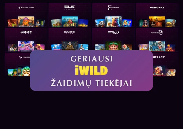 Geriausi „iWild“ kazino iGaming kūrėjai
