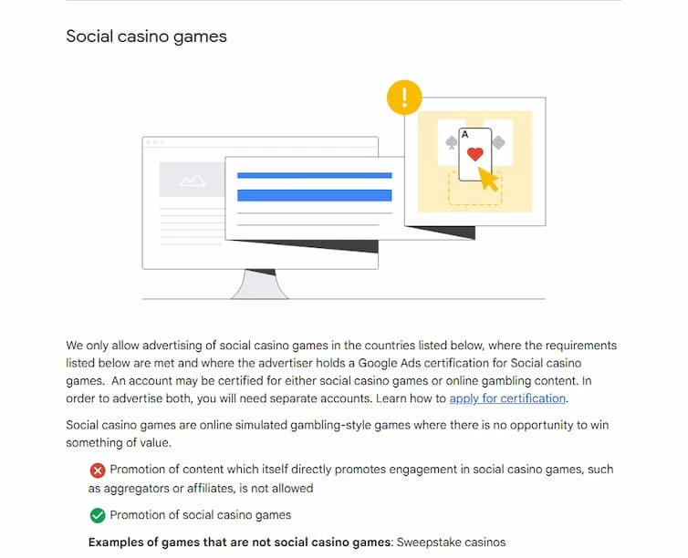 google-socialiniu-kazino-zaidimu-pranesimas