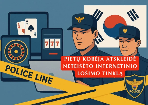 Pietų Korėja nutraukė ₩5,3 trilijono vertės neteisėto internetinio lošimo tinklą