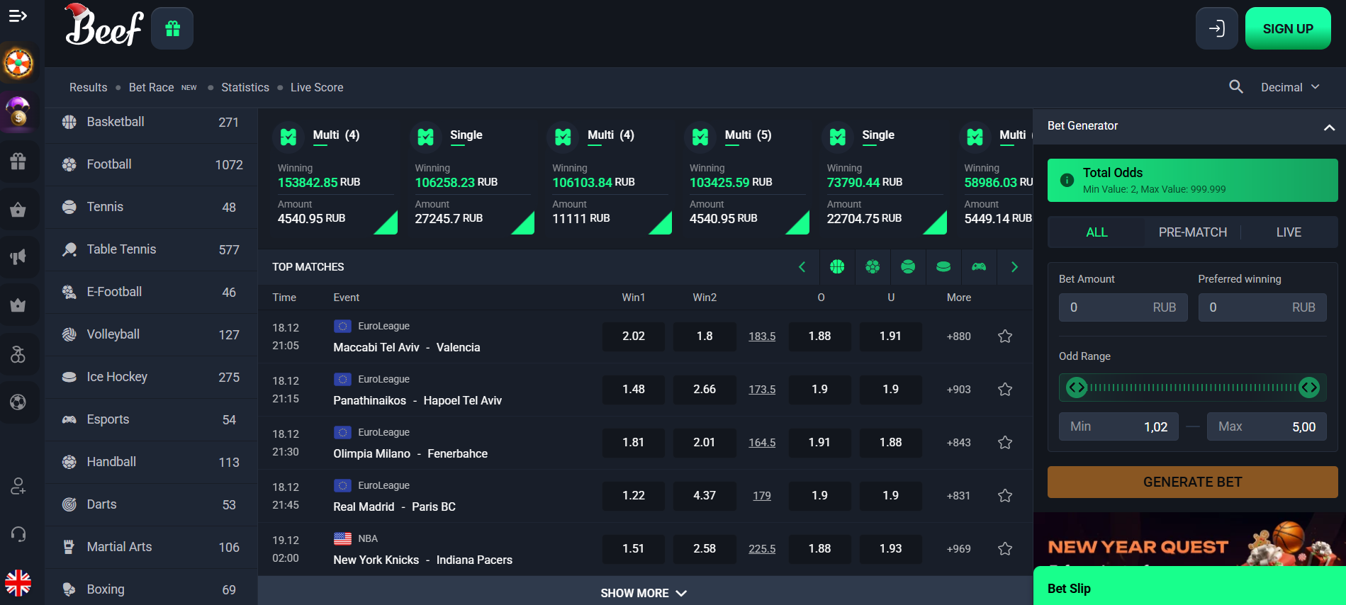 Beef sporto lažybos Beef-sporto-lazybos