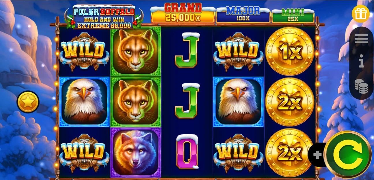 Polar-Buffalo-Extreme-Hold-and-Win-25000-losimo-automatas