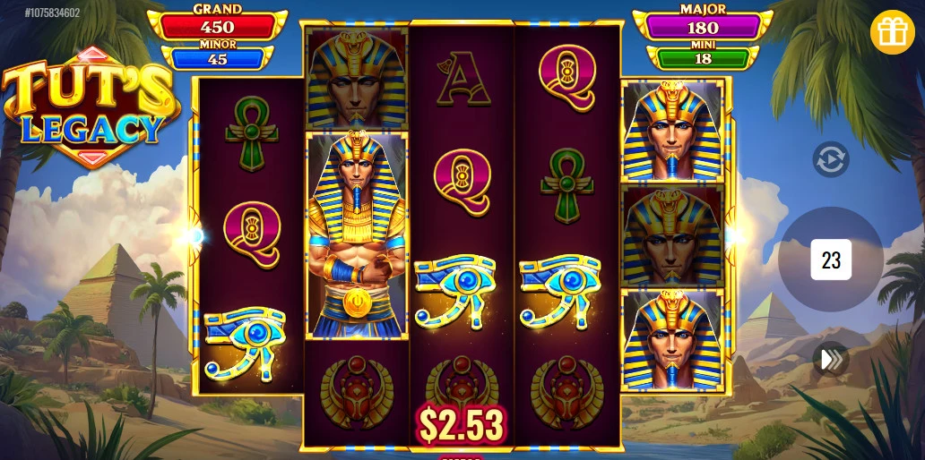 Tut-s-Legacy-festive-edition-losimo-automatas