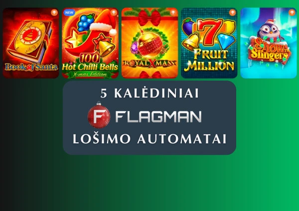 5 kalėdiniai „Flagman“ lošimo automatai