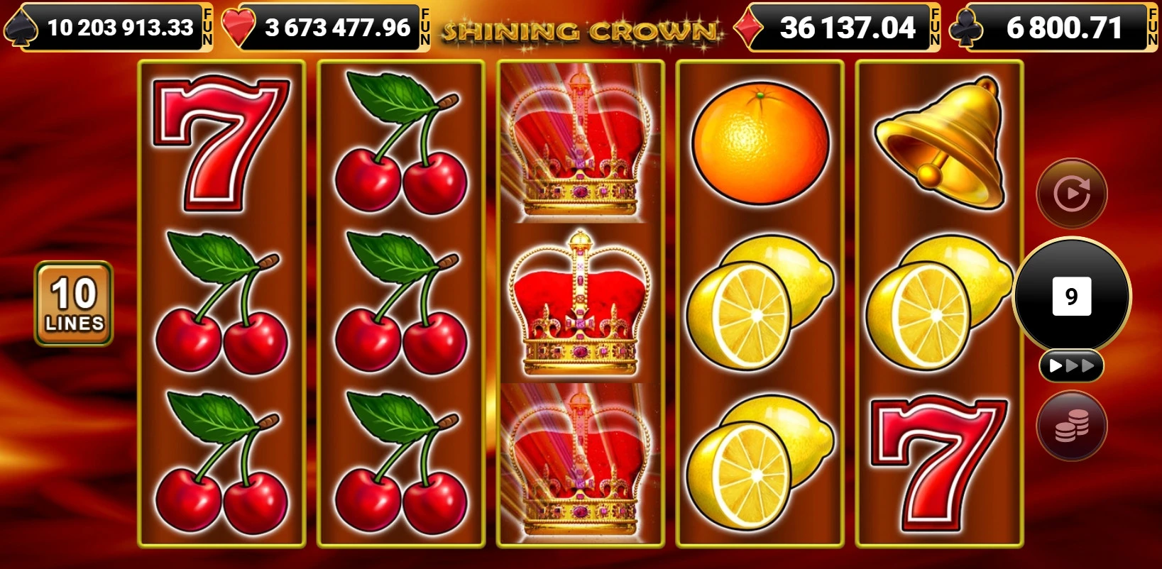 shining-Crown-losimo-automatas
