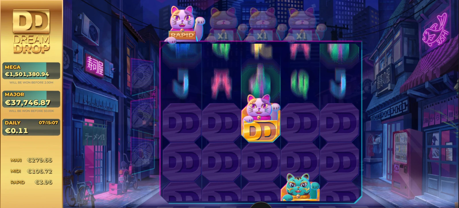 Neko-Night-Dream-Drop-lo&scaron;imo-automatas