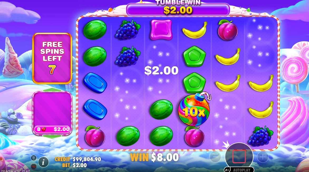 Daugiklių bombos Sweet-Bonanza-1000-žaidimo-funkcijos