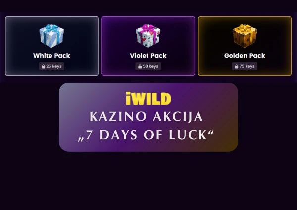 iWild-kazino-7-days-of-luck-bonusai
