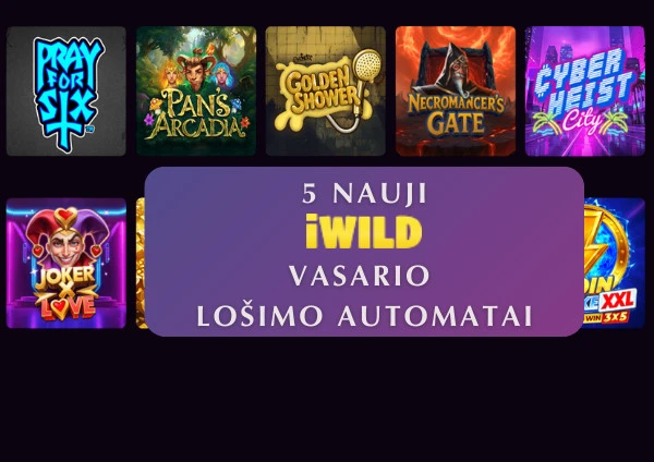 Top 5 nauji „iWild“ kazino vasario lošimo automatai