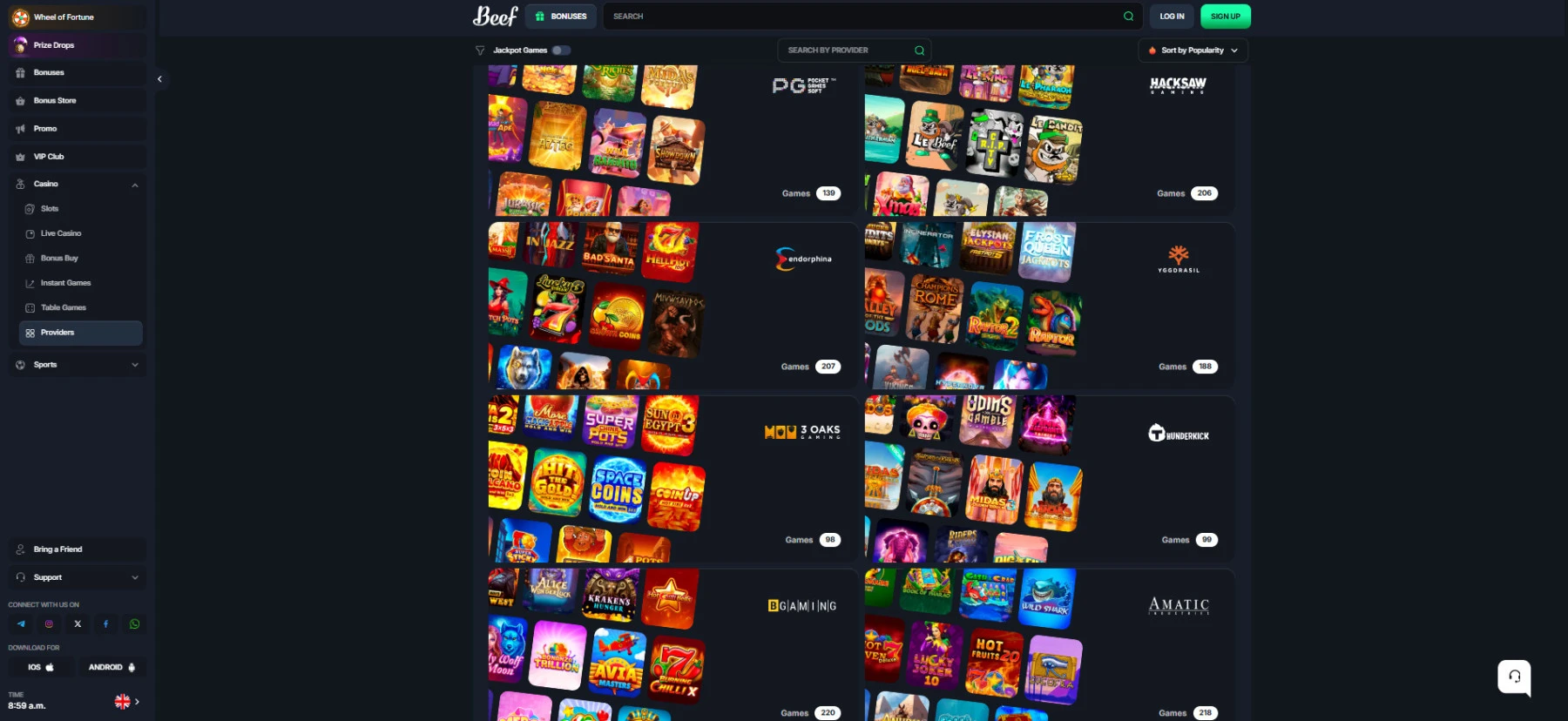 Beef-kazino-žaidimu-tiekėjai