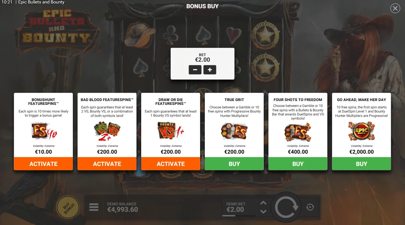 Bonus funkcijos Epic-Bullets-and-Bounty-bonus-funkcijos