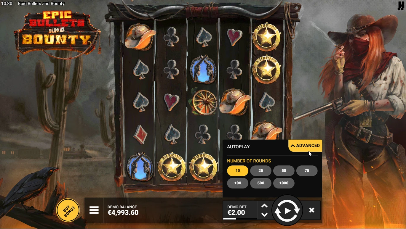 Žaidimo funkcijos Epic-Bullets-and-Bounty-žaidimo-funkcijos