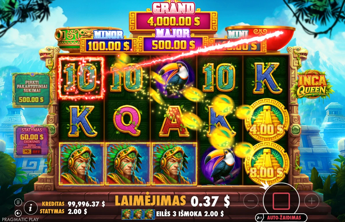 Inca Queen Inca-Queen-lošimo-automatas