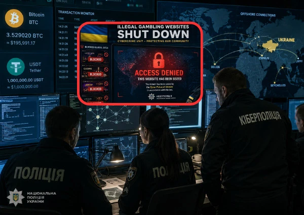 Ukrainos institucijos išardė 97 mln. € vertės kriptovaliutų lošimų tinklą