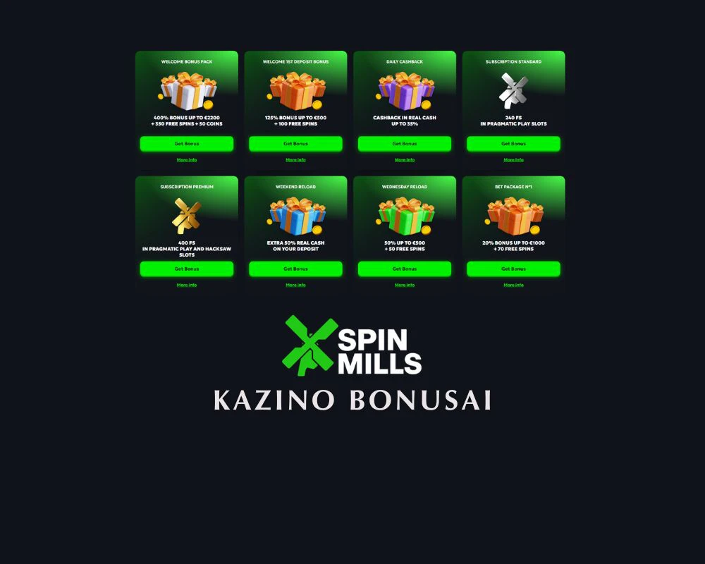 spinmills-kazino-bonusai
