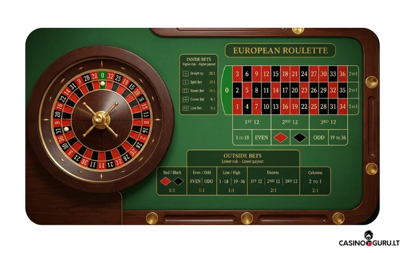 Europietiška ruletė europietiška-ruletė