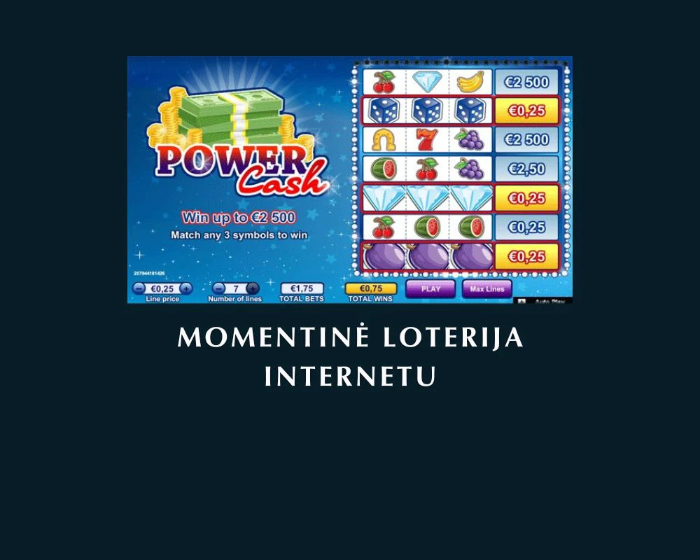 Momentinė loterija internete