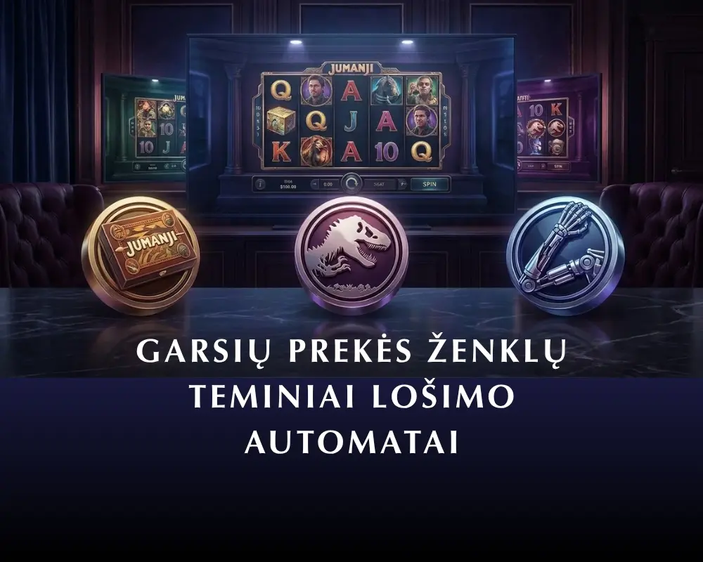 Garsių prekės ženklų teminiai lošimo automatai