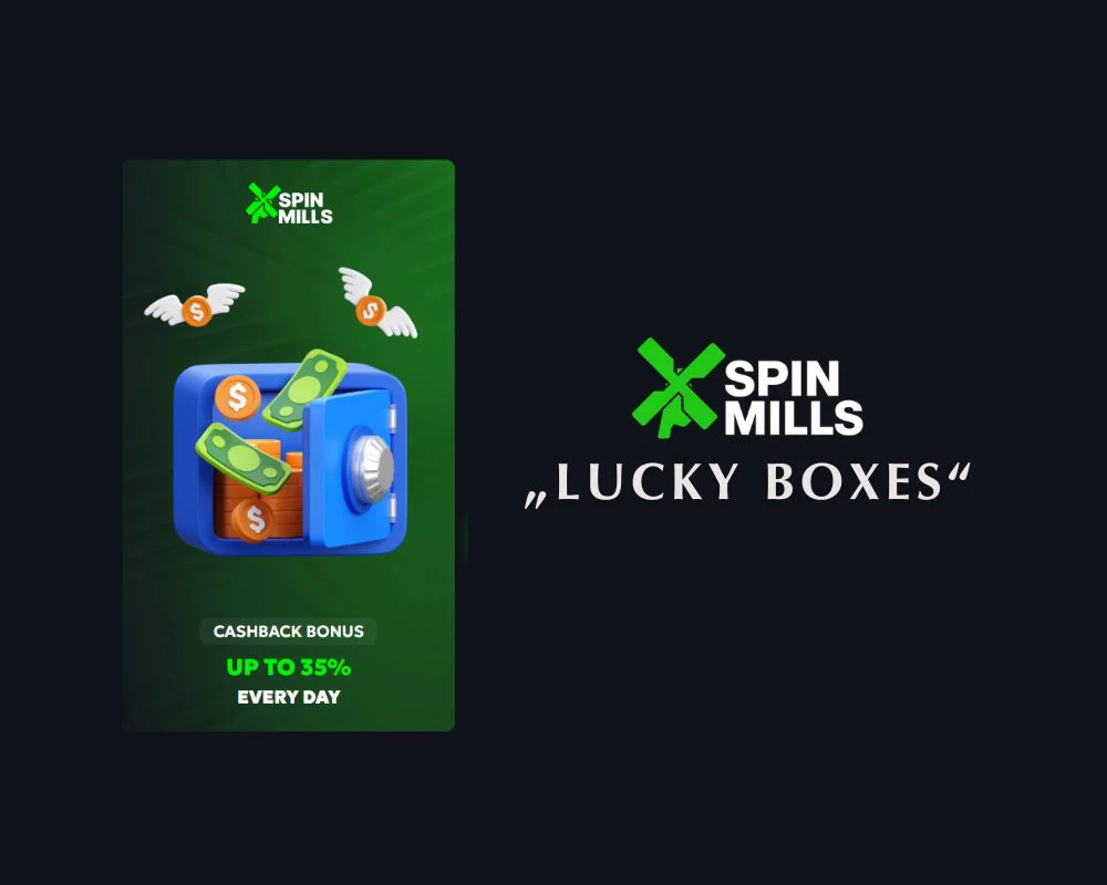 „Spinmills“ laimingos „Lucky Boxes“ dėžutės