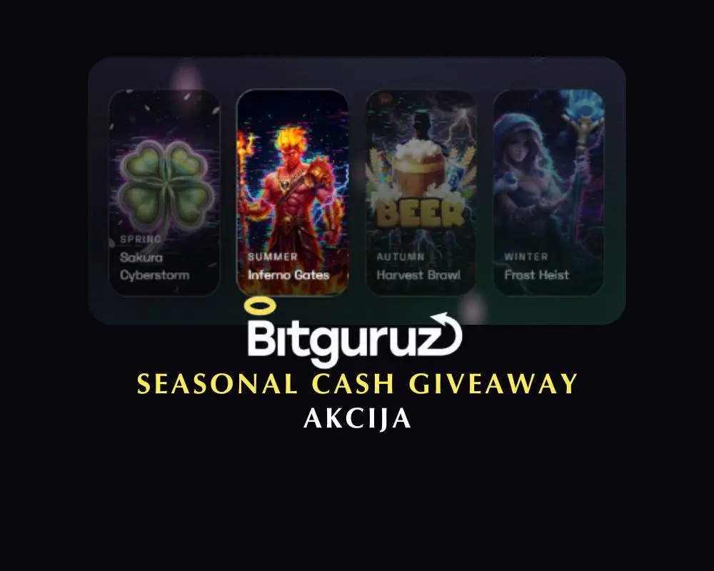 Gaukite dar daugiau su „Bitguruz Seasonal Cash Giveaway“ akcija
