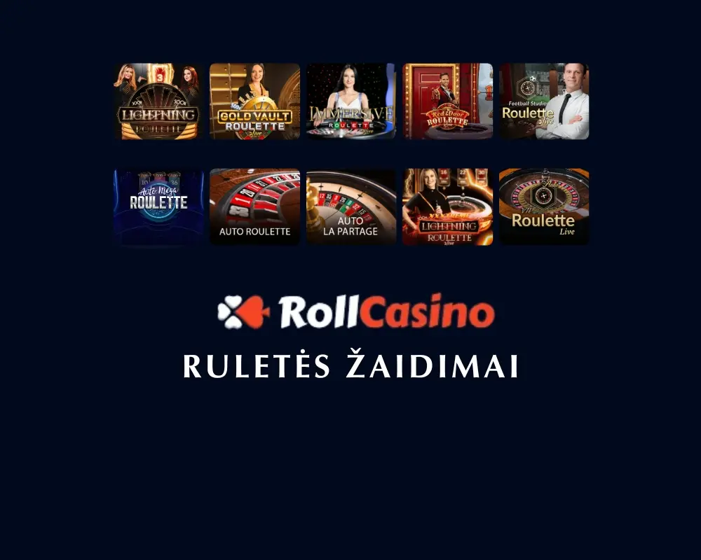„Rollcasino“ ruletės žaidimai