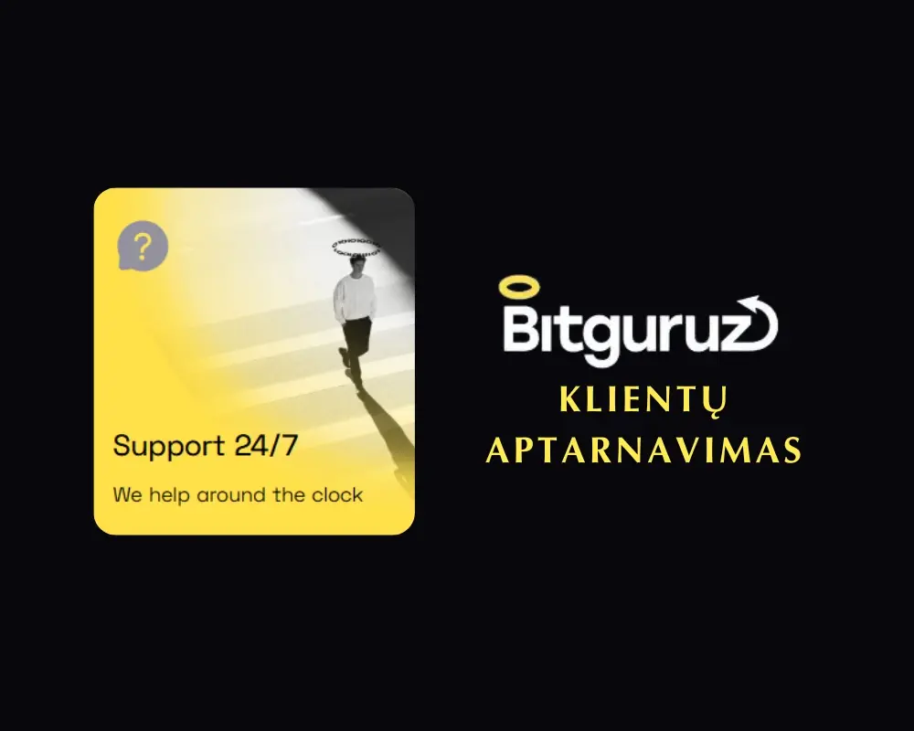 „Bitguruz“ klientų aptarnavimas