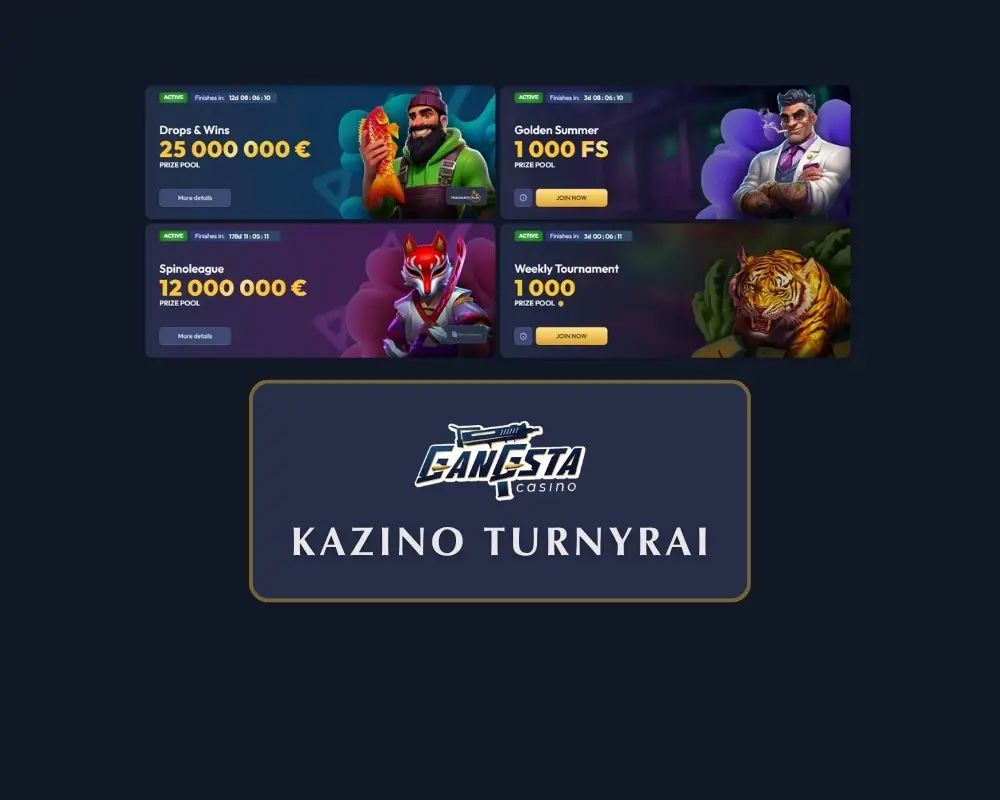 Gangsta kazino turnyrai