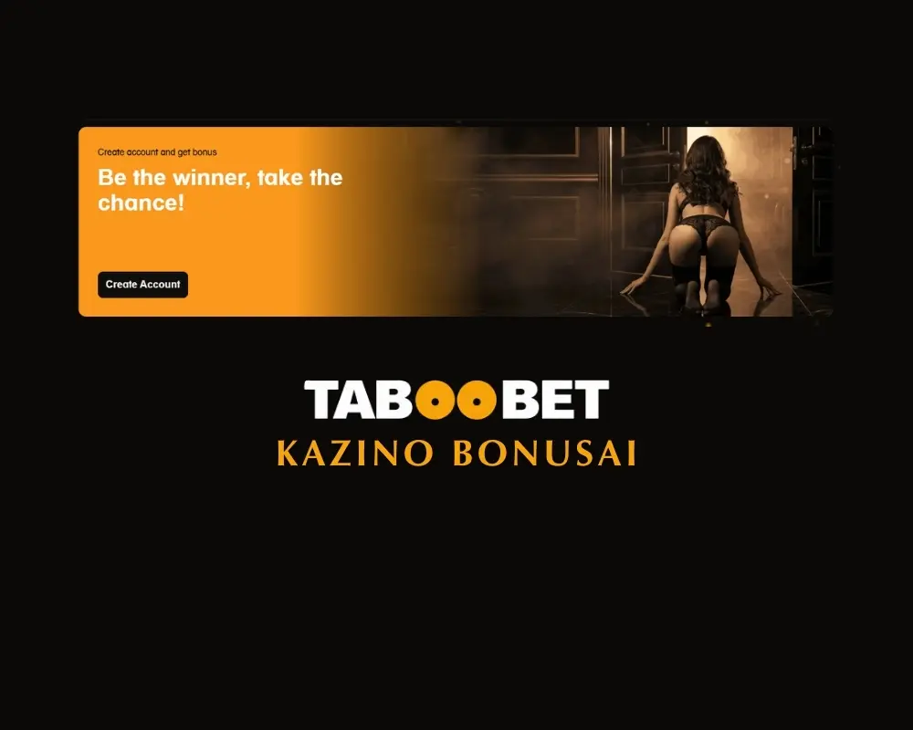 „Taboobet“ online kazino bonusai