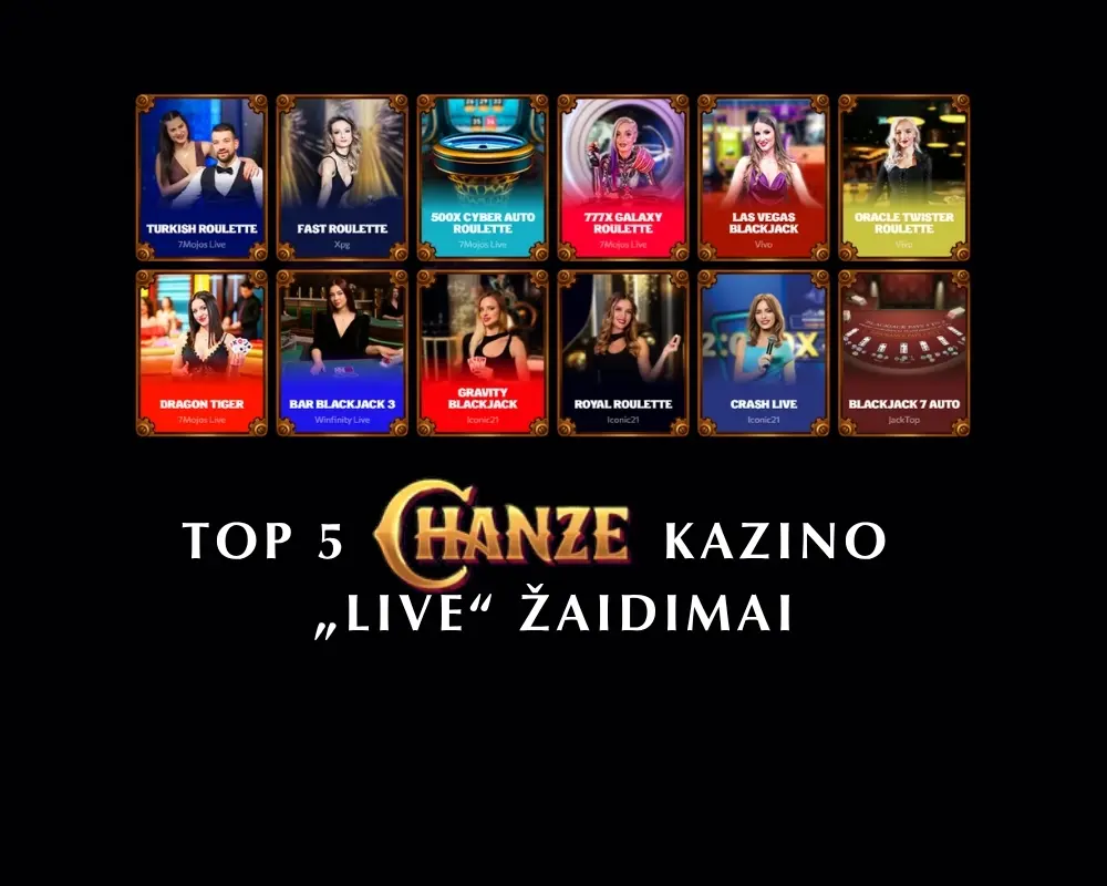 Top 5 „Chanze“ kazino „live“ žaidimai