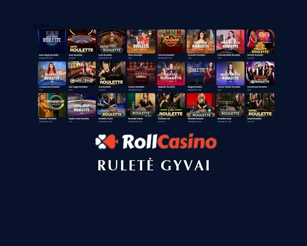 Gyva ruletė „Roll Casino“