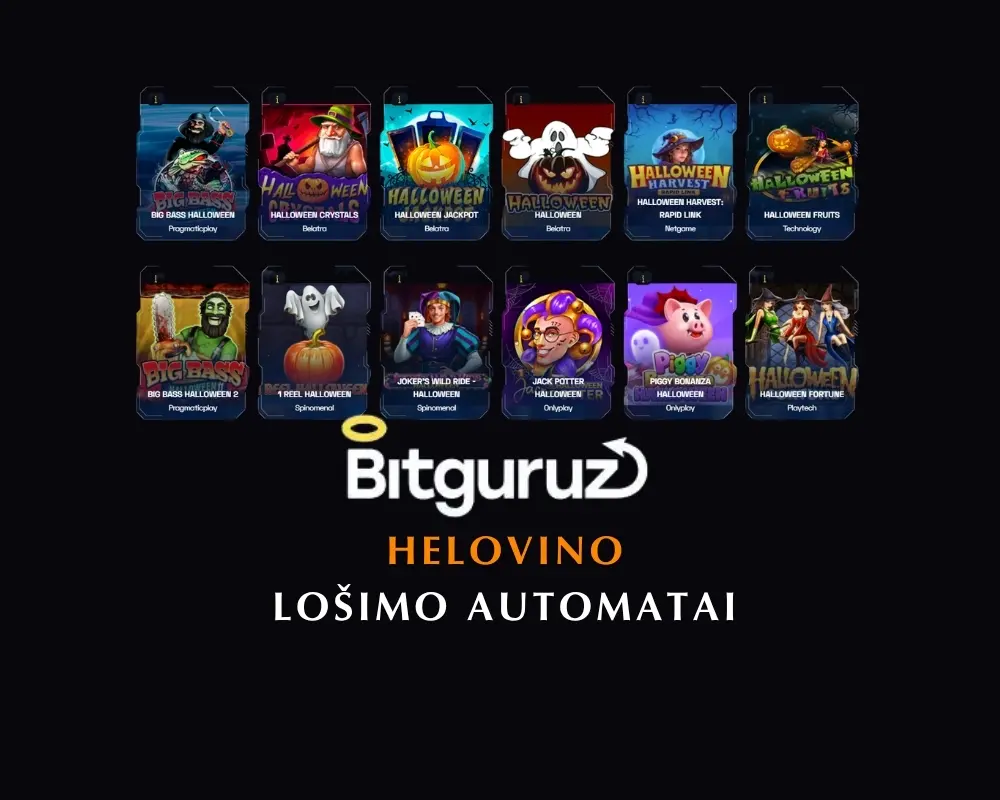 Helovino lošimo automatus „Bitguruz“ kazino