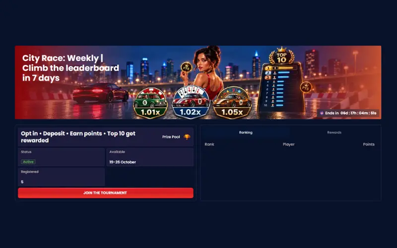 City Race Weekly turnyras rollcasino-City-Race-Weekly-turnyras